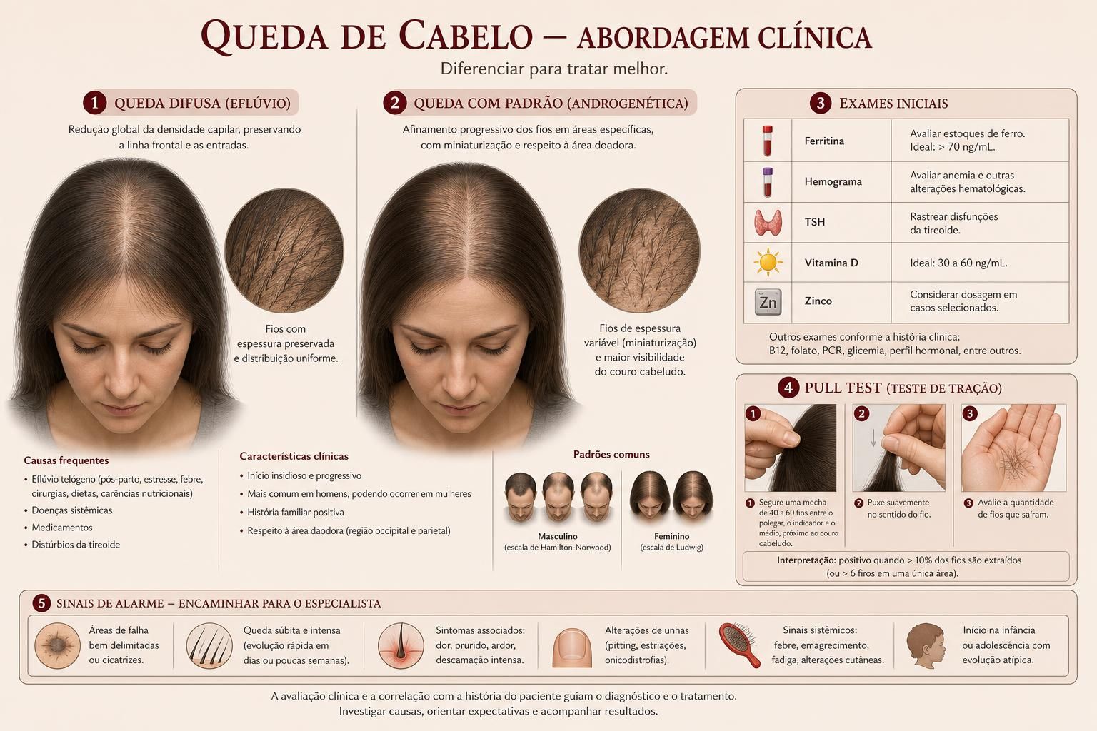 Prancha ilustrada — Ciclo folicular